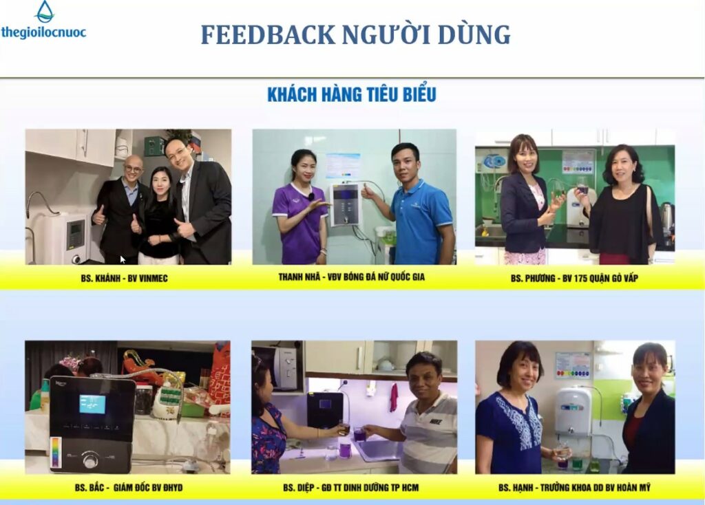 khách hàng sử dụng máy pi biontech